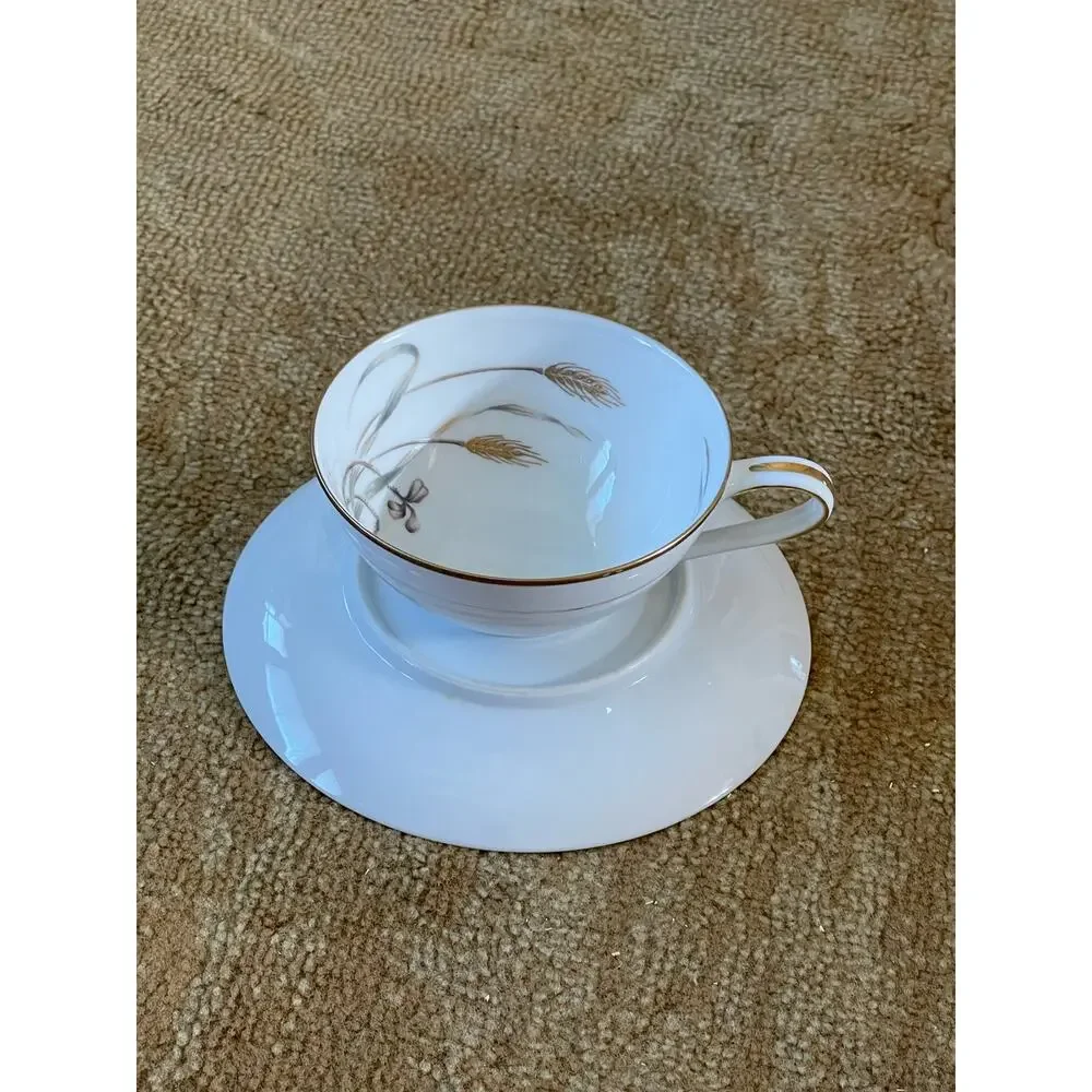 Lovely Vintage Noritake Flat Cup & Saucer Set Japan